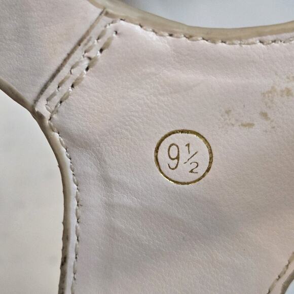 Chunky Platform Sandals Gladiator Straps Cream Sz 9.5 COUTGO Lug Sole 2.75"heel - Picture 8 of 8